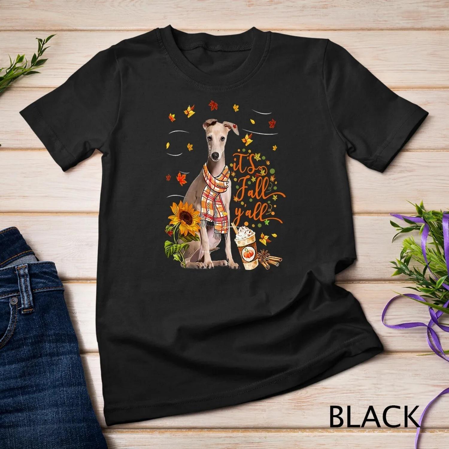 It s Fall Y all Italian Greyhound Dog Thanksgiving Halloween T shirt S