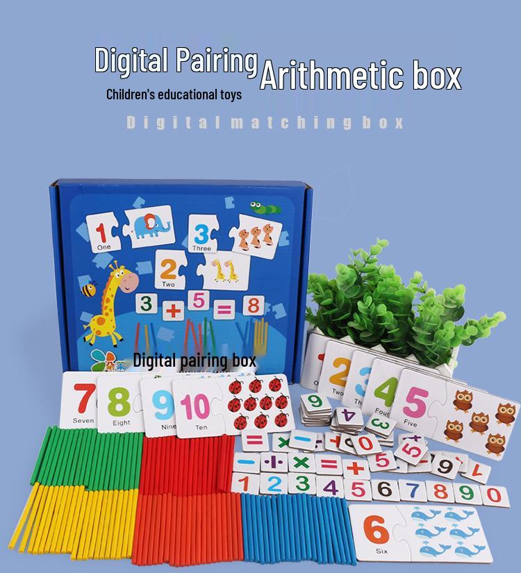Number Recognition Cards: Educational Table Game for Kindergarten Kids
