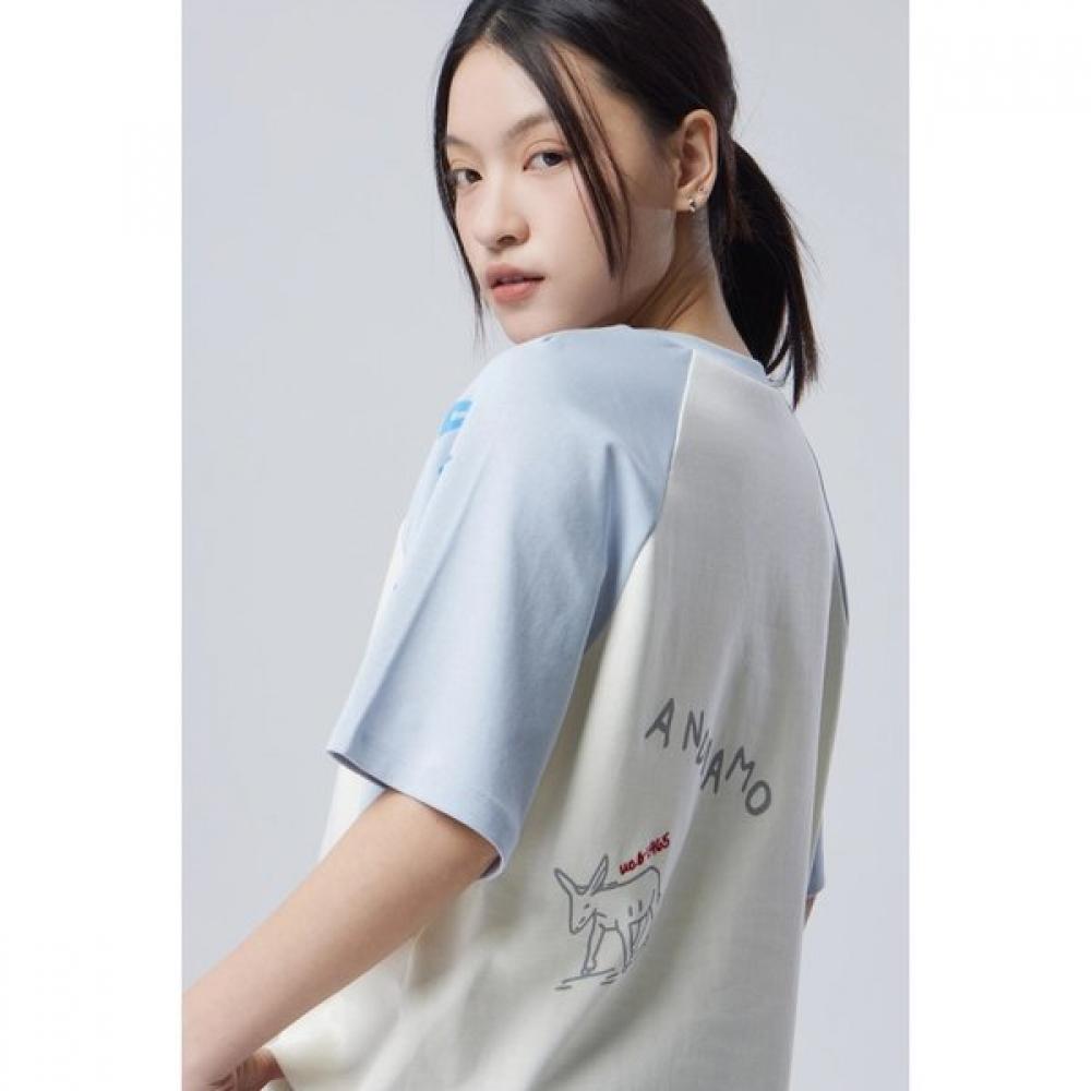 Benetton Embroidered PrinT Raglan T shirT baTs92611