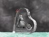 American Warmblood – Crystal clock with a picture of a horse, heart-shaped shelf clock | Art-Dog