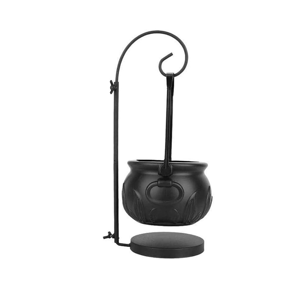 Halloween Party Decoration Witch With Light Pot Mist Plastic Bowl Decoration Candy Bucket Decoration