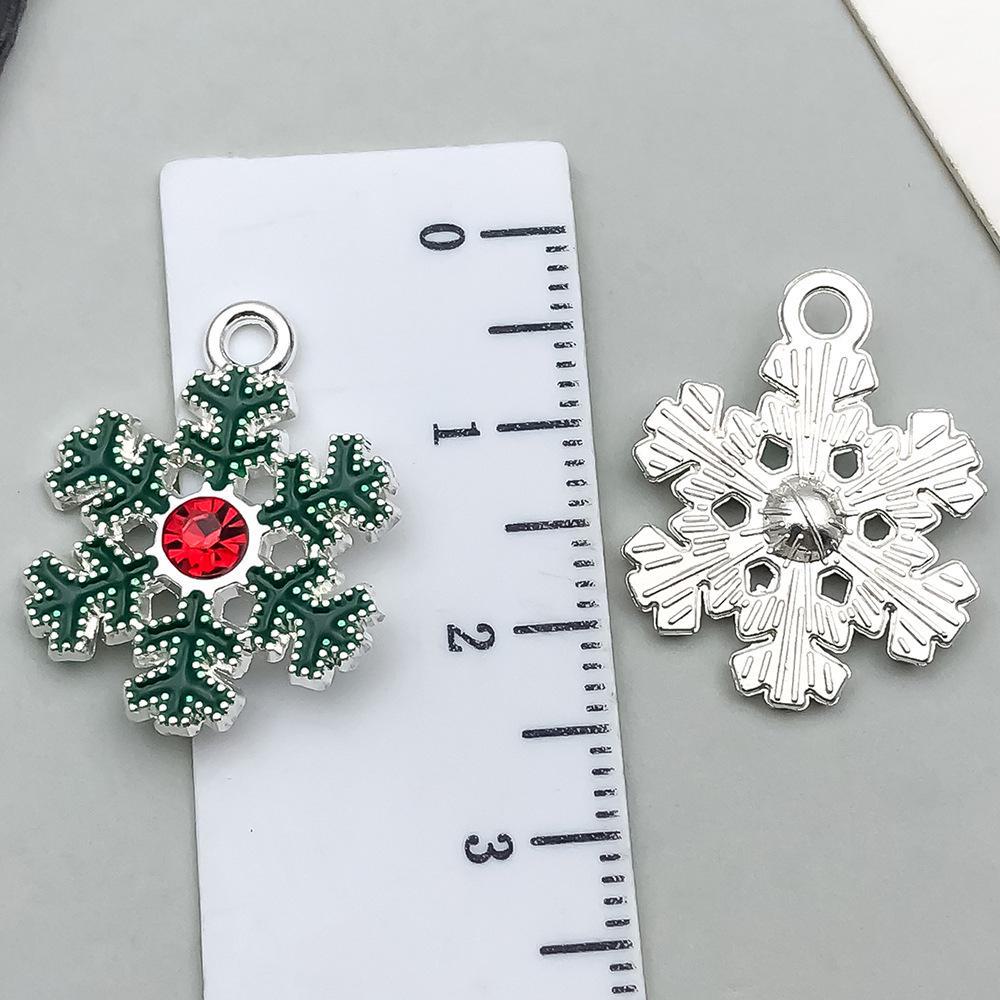 20-Piece Christmas Oil Drop Jewelry Set: Santa, Snowman, Bell, Elk Bracelets & Pendants