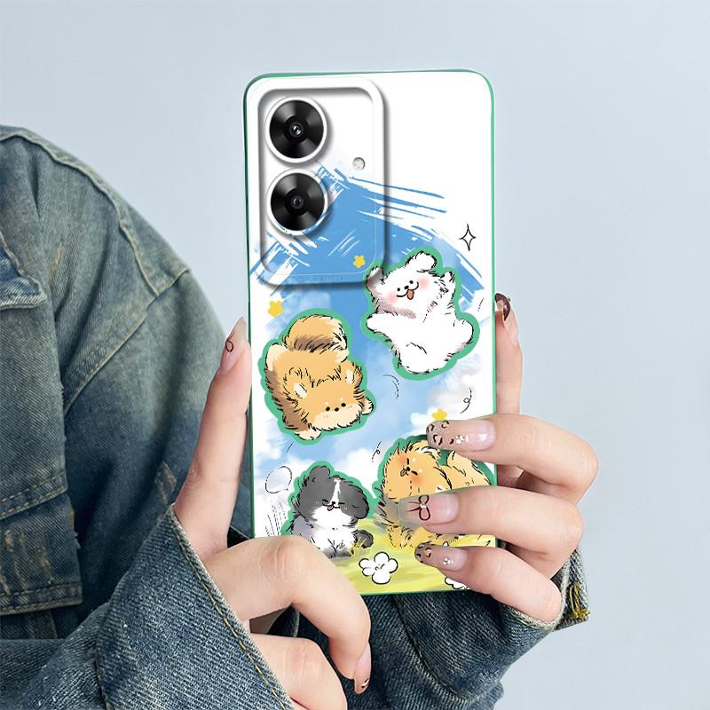 For Realme Narzo N61 Note60 Phone Case Note 60 NarzoN61 Casing Soft Silicone Painted Fashion Cartoon Flower Printed Back Cover