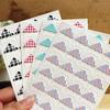 Retro Plaid & Stripe Photo Corner Stickers for DIY Albums: Fresh & Artistic Designs