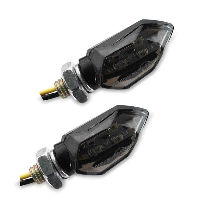 Clignotants moto LED Lumitecs TX12 2 pièces teinté noir