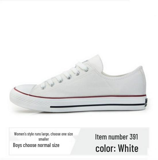 HuiLi Unisex Black & White Low-Top Canvas Sneakers for Sports & Casual Wear