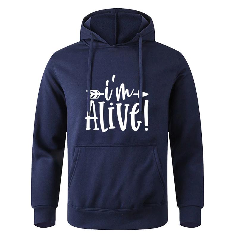Men's Multi - Color Fashionable Printed Pocket Casual Sports Fitness Pullover Hoodie Sweatshirt