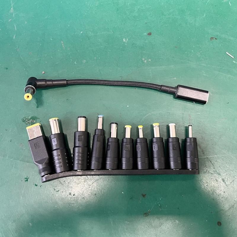 10Pcs Type C Female to 7.9x5.5 7.4x5.0 4.5x3.0 6.5x4.4 5.0x3.0 4.0x1.7 5.5.x1.7 5.5x2.5 3.0x1.1mm Male PD100W Cable