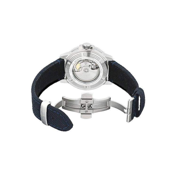 TISSOT Starfish Collection Mechanical Movement Men's Watch 43mm Blue Dial Stainless Steel Case Fabric Strap T120.407.17.041.01