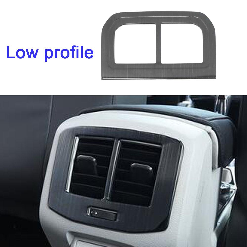 Stainless Steel Gear Box Panel Cover Brushed Black Door Audio Speak Sound Trim Frame For Volkswagen VW T-cross Tcross -