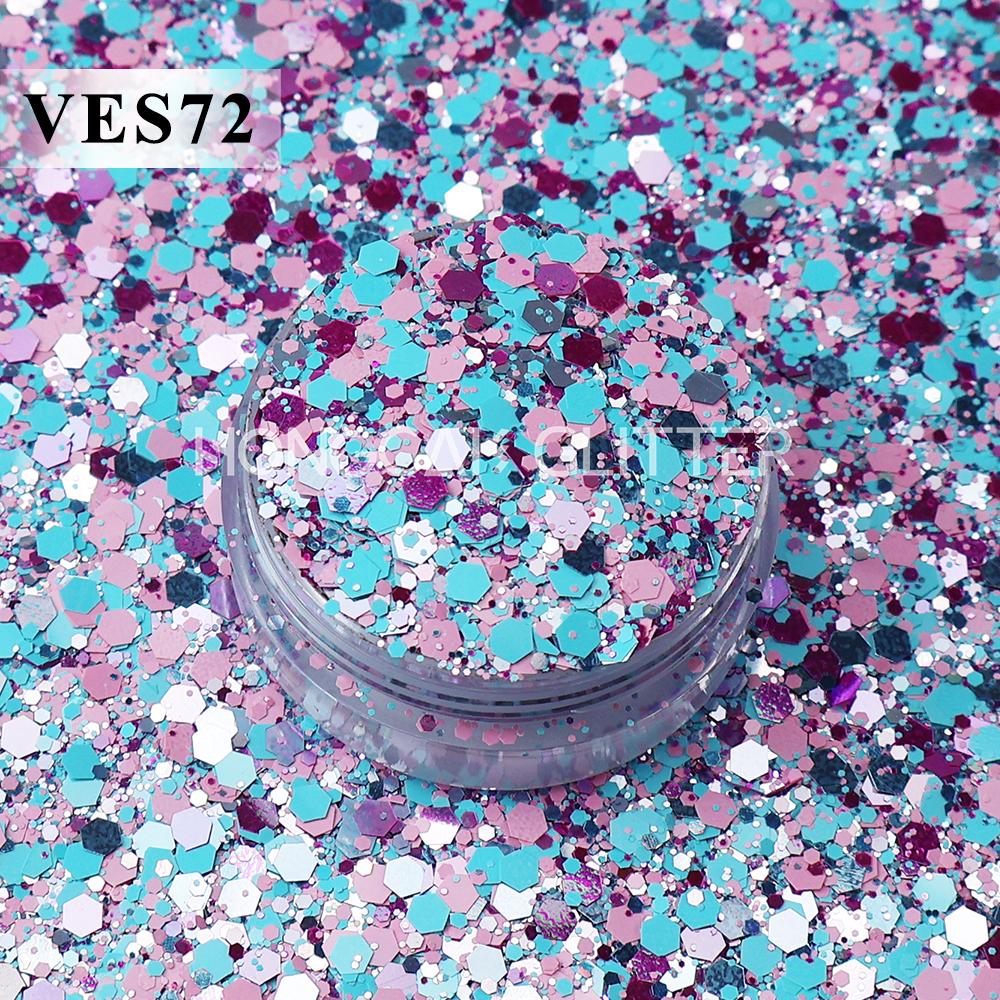 New Valentines Day Polyester Glitter Bulk Chunky Mixed Glitter for Resin Tumblers Christmas Decorations