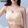 Strapless Bra for Women Gathering Anti Slip Bra Anti Sagging Anti Glare Strapless Summer Plus Size Bra
