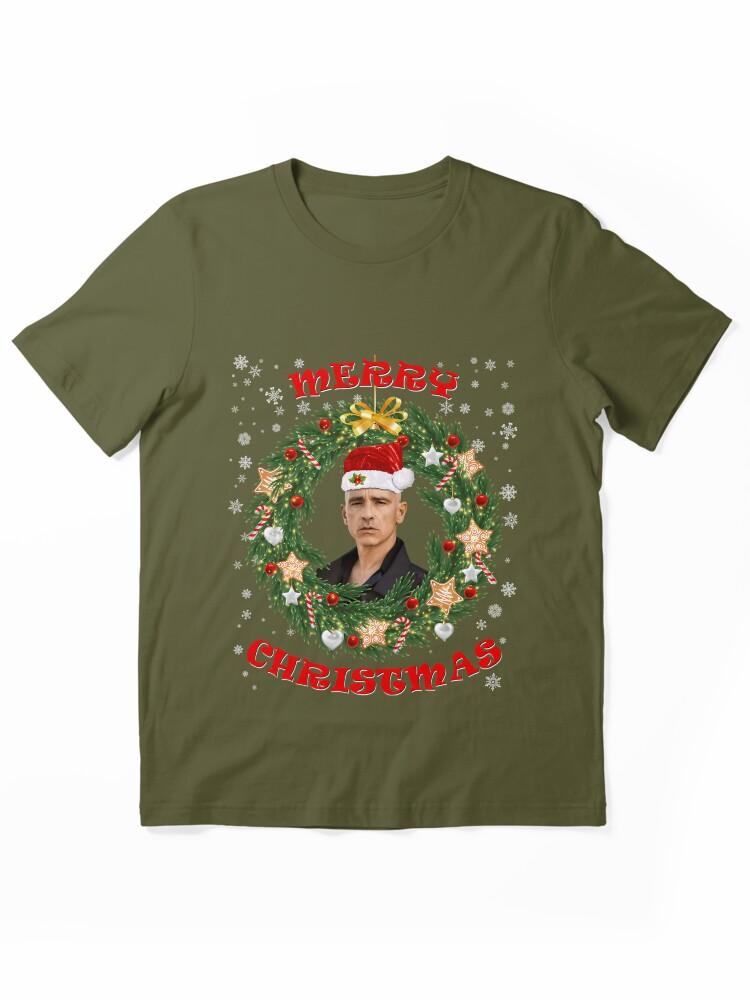 Eros Ramazzotti Merry Xmas Eros Santa Hat and Christmas Wreath Essential Unisex T-Shirt
