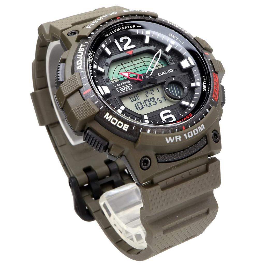 Casio CASIO Fishing Gear Watch WS-1200H-2AV Genuine BOX Navy Men's Overseas Model [Parallel Import]