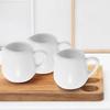 Luxshiny 6-Piece Ceramic Mini Milk Pitcher Set, also usable as a small sauce cup and coffee creamer, practical milk cup set for kitchen use.