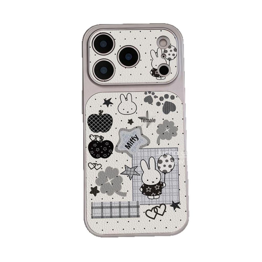 Balloon Miffy Phone Case: Apple 17 Pro Max, Large Window, Silver Frame, Corning Shell