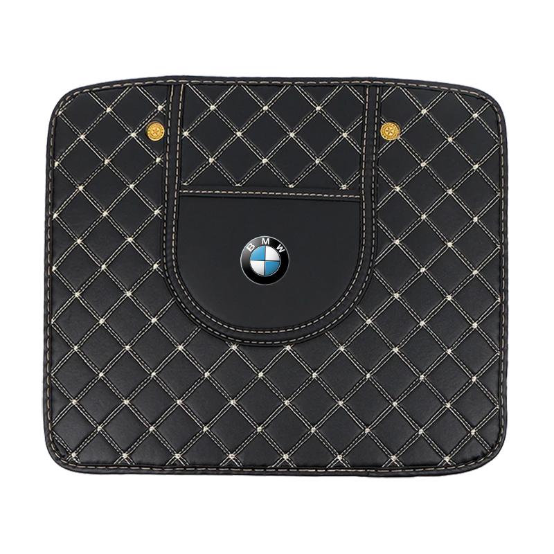 M LOGO Car Anti-Kick Mats PU Leather Auto Seat Back Protector Cover For BMW X6 X1 X2 X3 X4 X5 X7 E46 E39 E90 E36 E60 E34 E30 F30 E71 F10 F10 E34 E92
