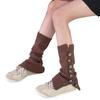 Women Knitted Winter Stocking Leg Warmers Long Socks Boot Cuffs Toppers Legging Pads Knee Brace Pads Knee Warmers Sleeve