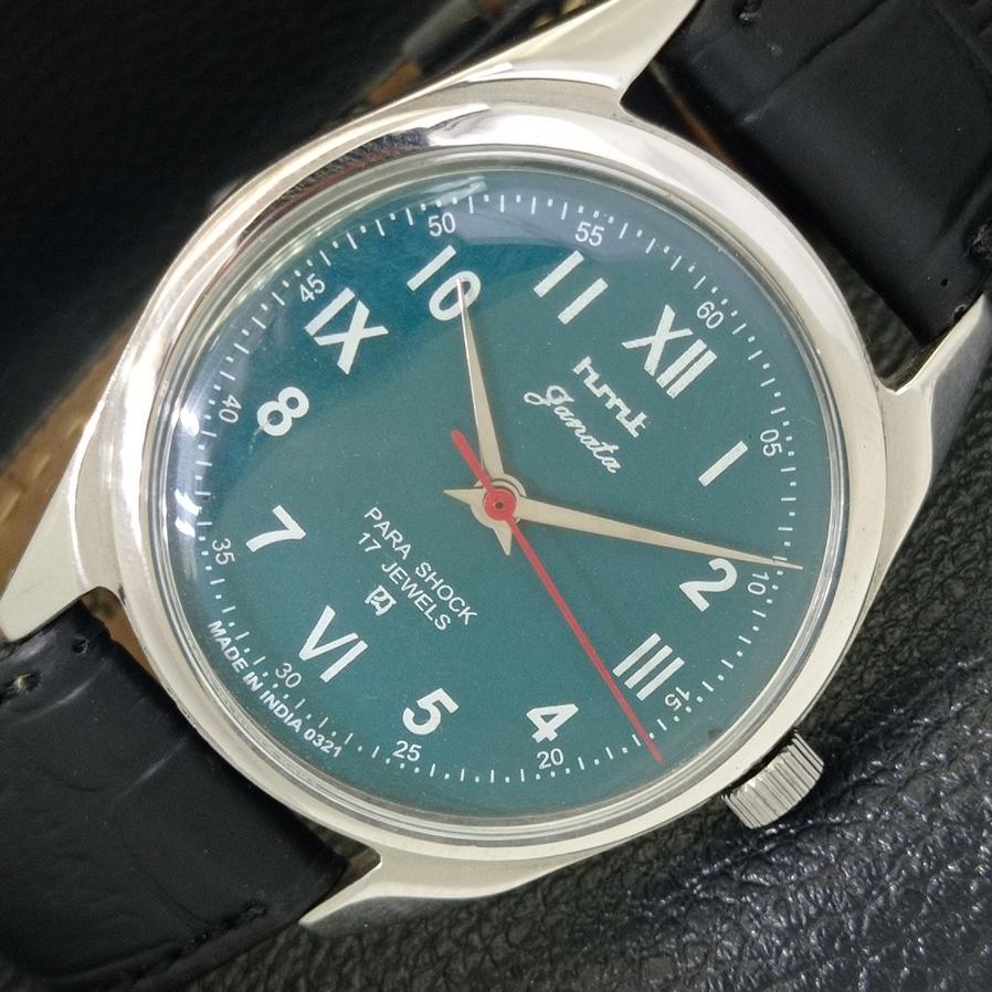 

HMT JANATA INDIAN HAND-WINDING MENS GREEN DIAL WATCH a430267-2 R102-a430267