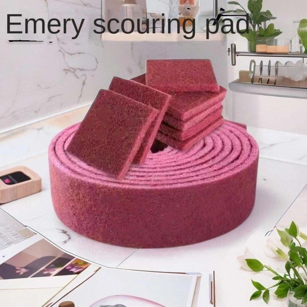 Rust Removal Emery Scouring Pad Polishing Grinding Nylon Scrubbing Cloth Multi-function Thickened Emery Cleaning Cloth Home