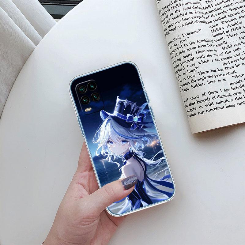 Genshin Impact Furina Transparent Phone Case for Motorola Moto G7 G8 G9 G84 G85 G73 G24 G15 Z2 Play Power Plus