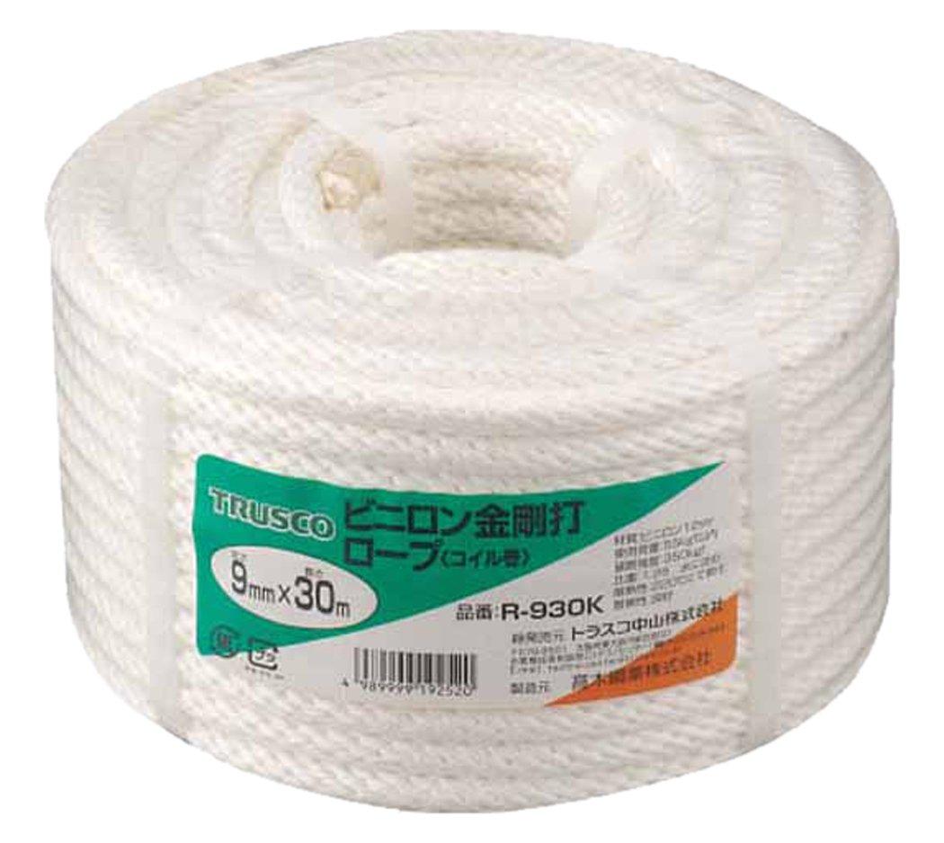 

TRUSCO White Vinylon 9mm x Type R-930K Rope, 30m, Kongo-uchi белый