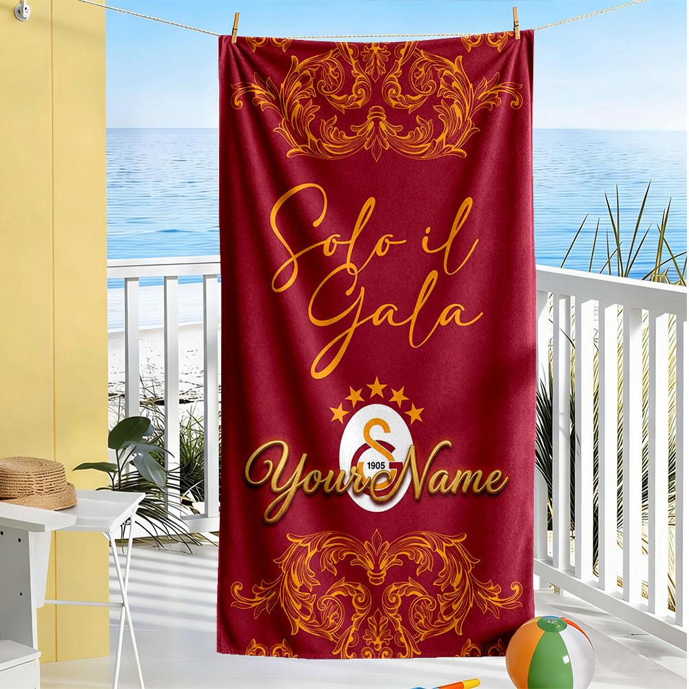 Galatasaray Personalized Name Beach Towel Soft Durable Quick-Dry Portable for SwimmingBeachCamping Travel Beach AccessoriesGym