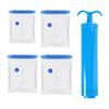 4Pcs Vacuum Compression Comforter Bags Vacuum Seal Bags with Hand Pump Space Saver Compression