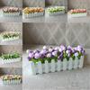 Home Living Artificial Plant Set With Wooden Fence For Wedding Decor And Photo Props