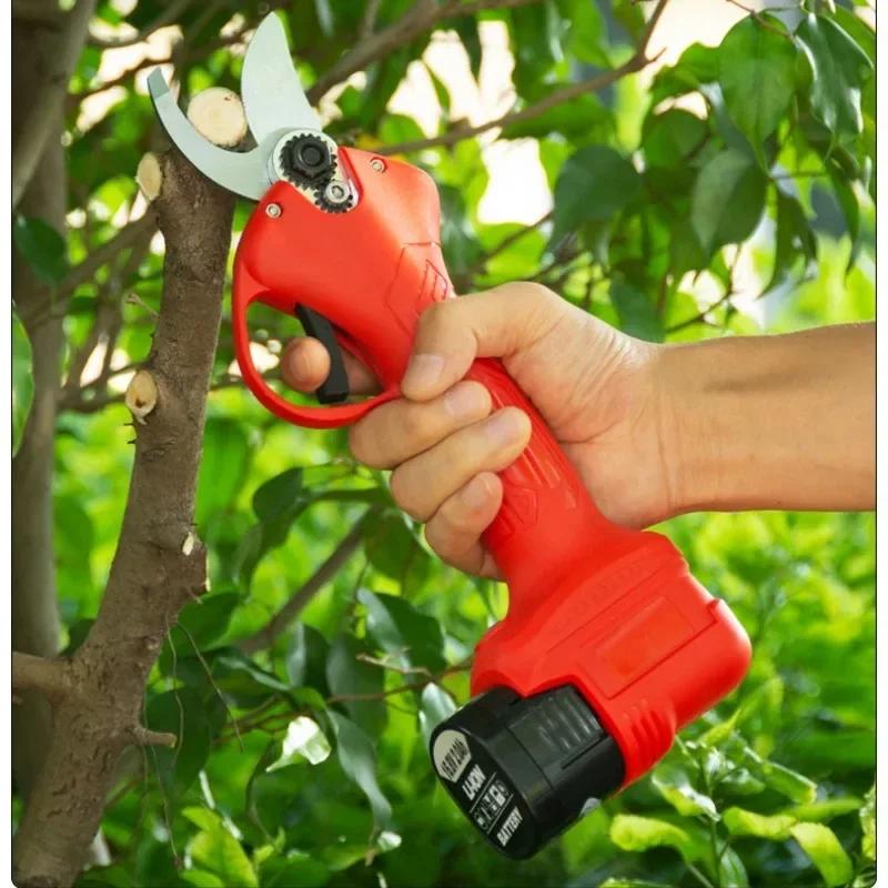 16.8V Cordless Electric Pruning Shears Battery Punner Garden Scissors Bonsai Tree Pruning Branches Cutter Garden Tools