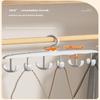 12-Hook Rotating Hanger Space-Saving Closet Organizer For Ties Belts Underwear Portable Home & Dorm Storage