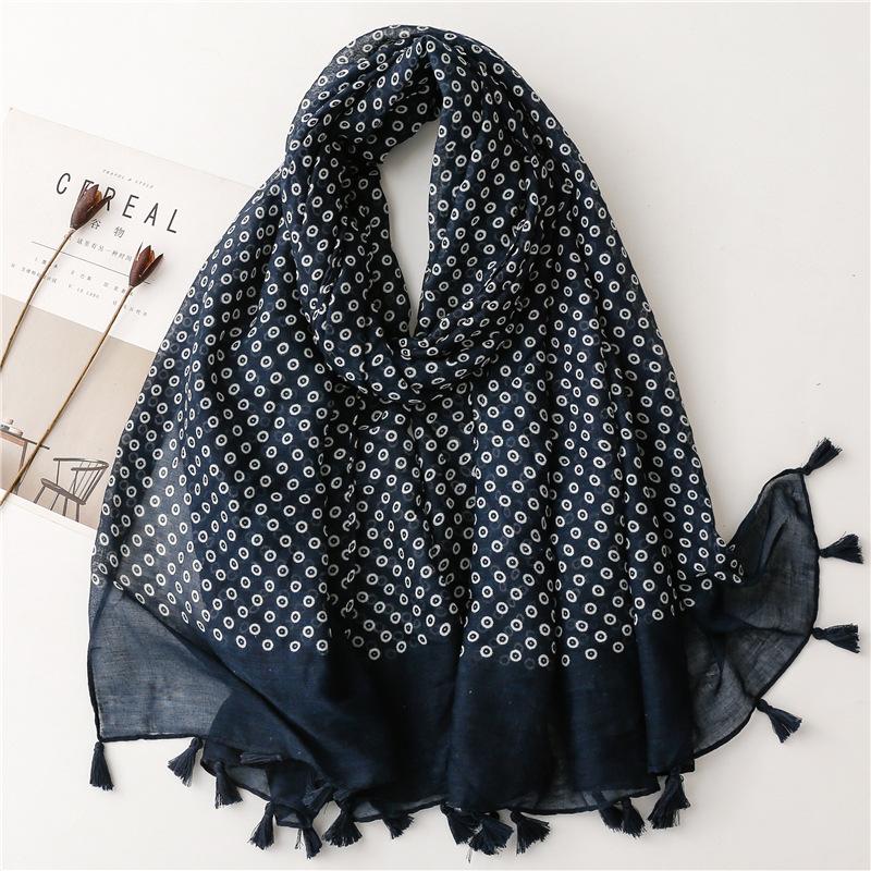 Lovely Animal Cat Pattern Tassel Viscose Shawl Scarf Lady High Quality Wrap Thin Pashmina Stole Bufandas Muslim Hijab 180*90Cm