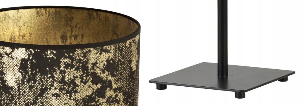 GIA TABLE LAMP, GOLD PATTERN LAMPSHADE