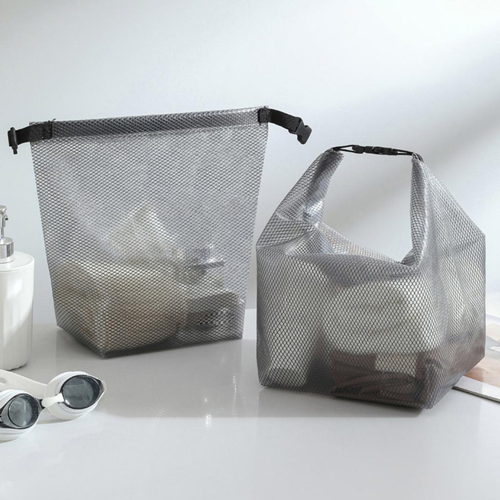 Transparent Travel Makeup Bag Waterproof Grid Daily Necessities Storage Bag Cosmetic Organiser Large Capacity Toileryies Pouch