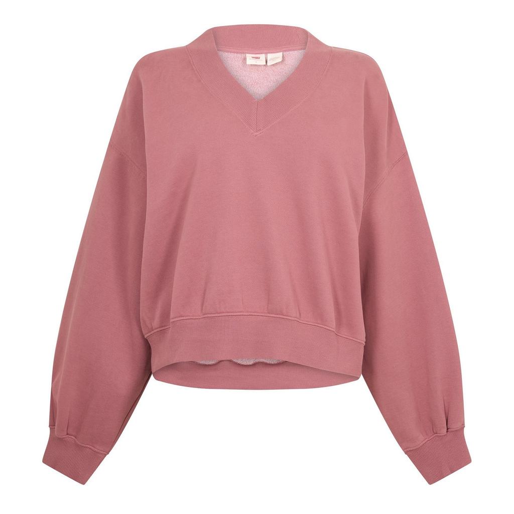 Levis Womens/Ladies Fleece V Neck Sweatshirt