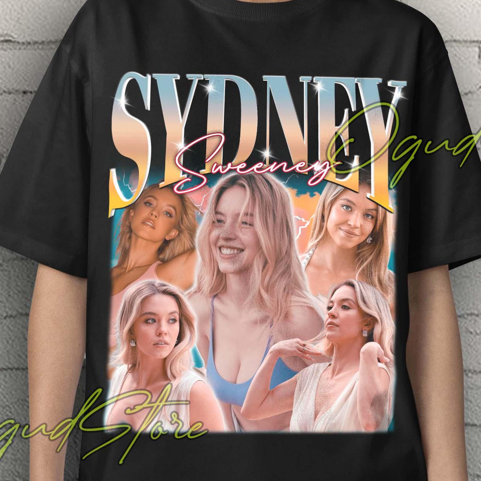 Sydney Sweeney, Sydney Sweeney Shirt, Sydney Sweeney Vintage Tshirt, Sydney Sweeney Fan Tees, Sydney Sweeney Movies, Sydney Sweeney Gift Tee L