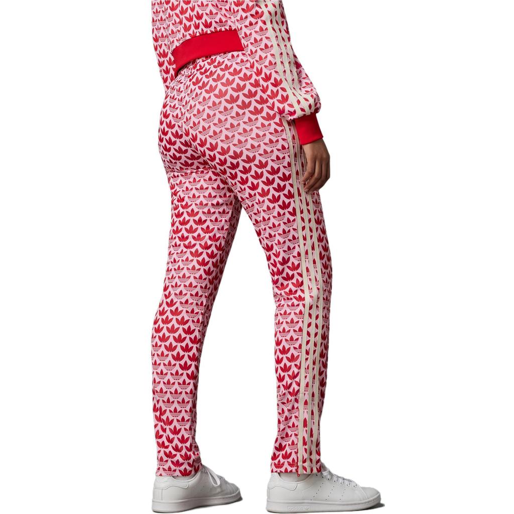 Adidas Originals Adicolor 70s Retro Series Logo Print Straight Casual Pants Women Bottoms Pink IK7874