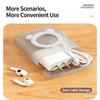 Data Cable Storage Box Dustproof Multi-Purpose Mobile Phone Holder Space Saving Small Object Earring Jewelry Strap Organizer