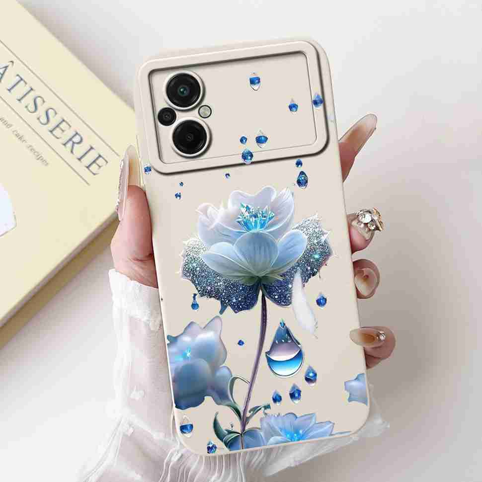 For Xiaomi Poco M5 4G Case Fashion Painting Flower Soft Silicone Back Cover For Xiaomi PocoM5 POCO M5 4G Shockproof Phone Cases
