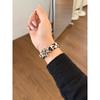 Leopard Print Genuine Leather Strap for Apple Watch, Fits Ultra 2, 49/46/45/42/40mm, Leather Wristband for iWatch Series 11 / 10 / 9 / 8 / 7 / 6/ 5/SE