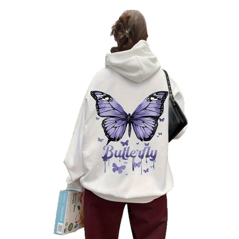 Women's Fashion Letter Hoodie - Long Sleeve, Loose, Warm, Spring/Autumn Sweatshirt