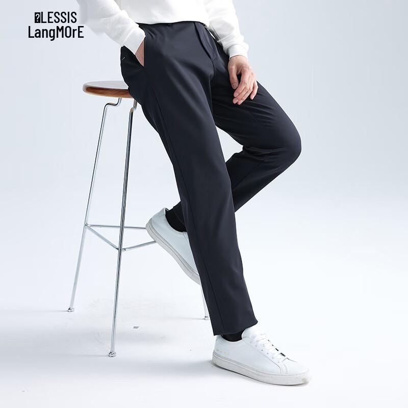 Lilang Men's Four-Way Stretch Thermal Fleece-Lined Casual Pants