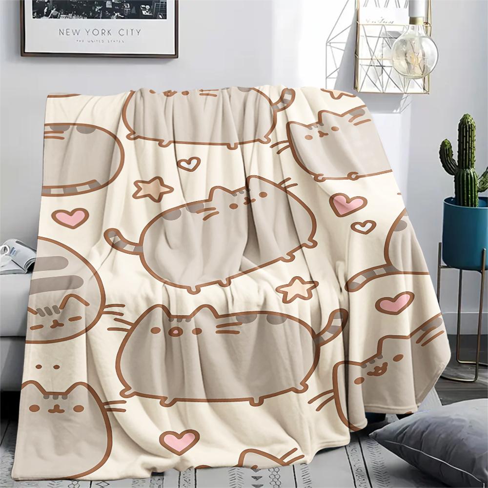 Cute cartoon characters Print Flannel Blanket,High quality Comfortable for All Seasons,Home Decor,Warmth and Comfort,Perfect for Christmas Gifts