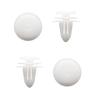 uxcell Rivet White Plastic Rivet Fastener Retainer Push Clip 0.4 inch (9 mm) Hole Diameter 30 Pcs