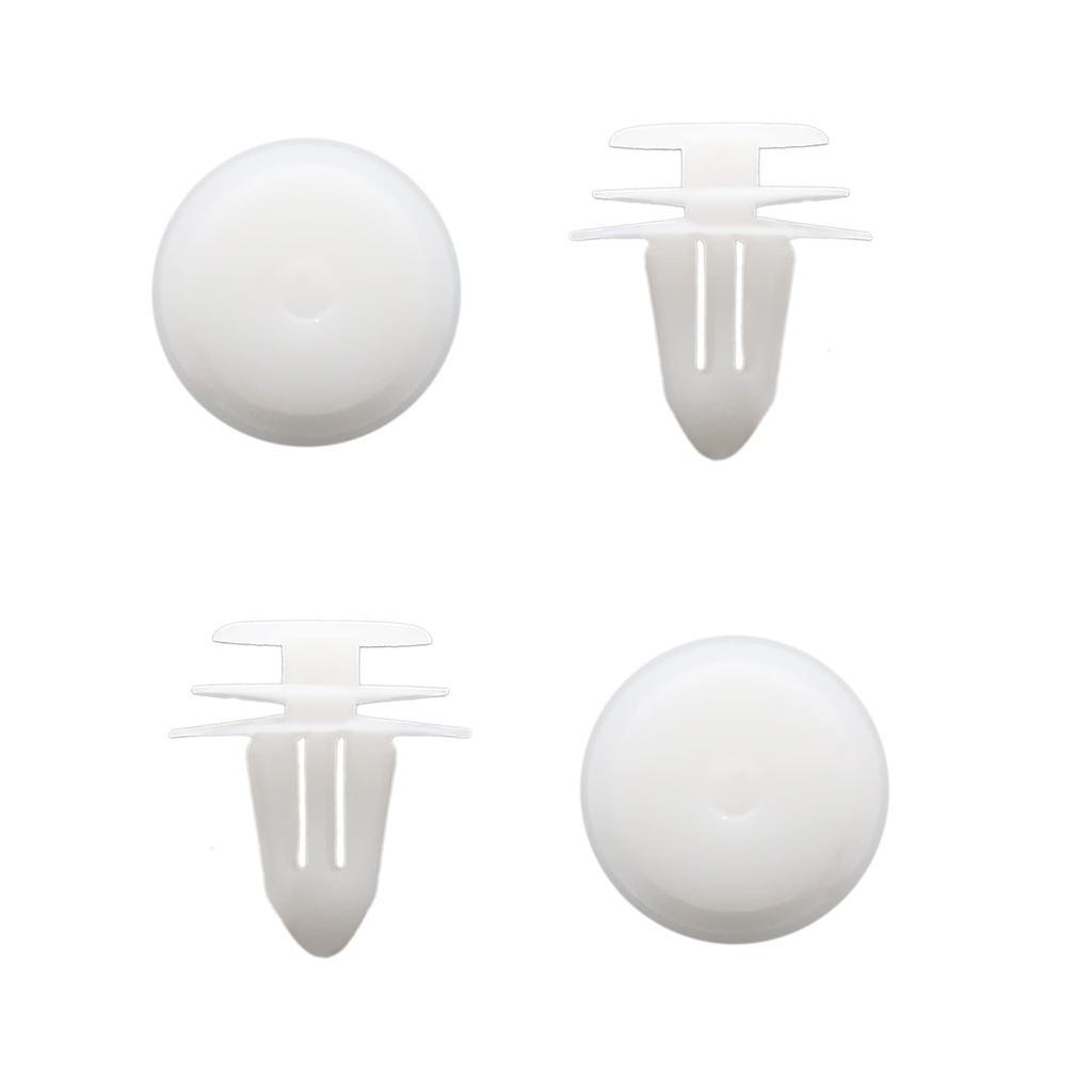 uxcell Rivet White Plastic Rivet Fastener Retainer Push Clip 0.4 inch (9 mm) Hole Diameter 30 Pcs