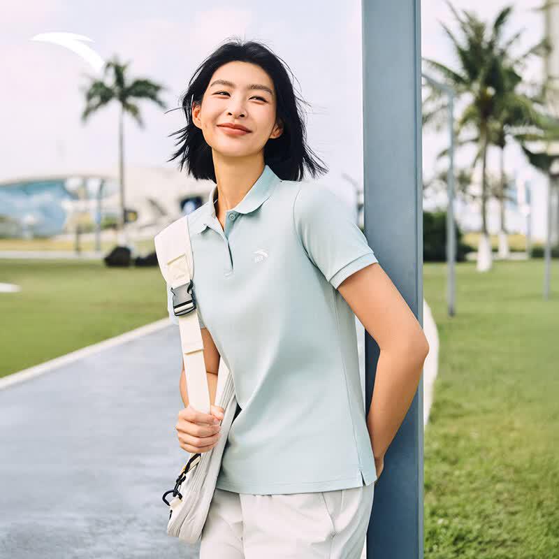 Anta Women's Regular Fit Breathable Polo Shirt