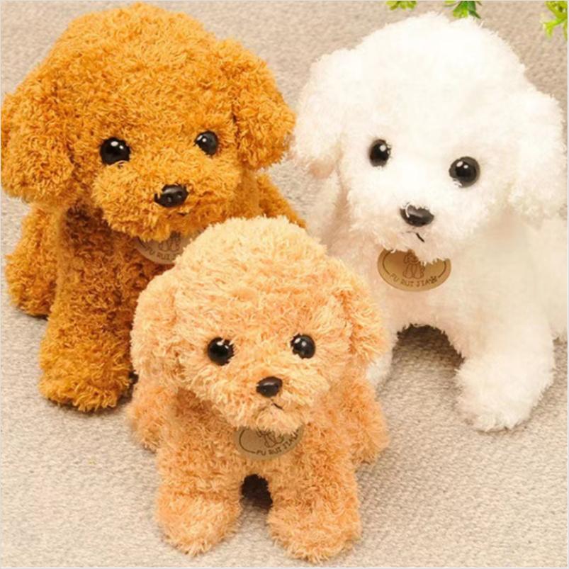 8-24Set Teddy Dogs DIY Adopt A Puppy Party Favors Mini Plush Puppy Stuffed Dogs with House and Stickers for Birthday Party Gifts