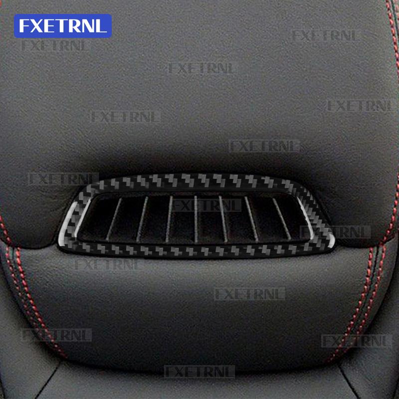 For Mercedes Benz SLK R172 2011-2015 2016 SLC 2016- Real Soft Carbon Fiber Car Seat Headrest Panel Interior Trim Sticker