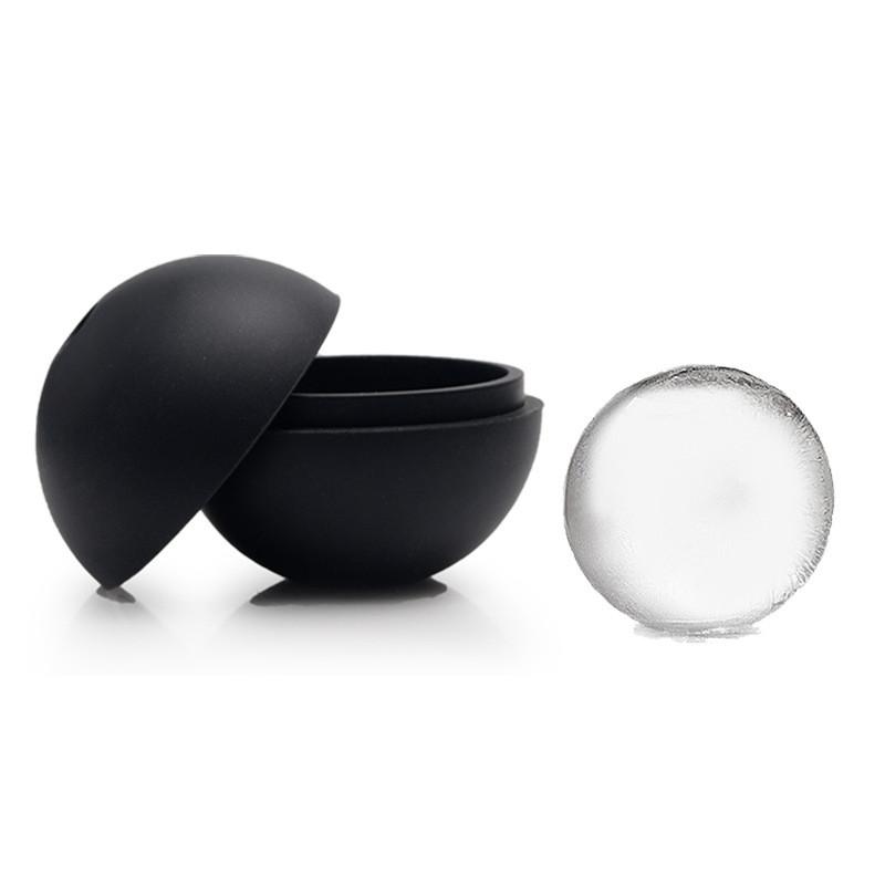 Hot Bar Round Silicone Mold Household Whiskey Ice Tray With Lid Large Spherical
