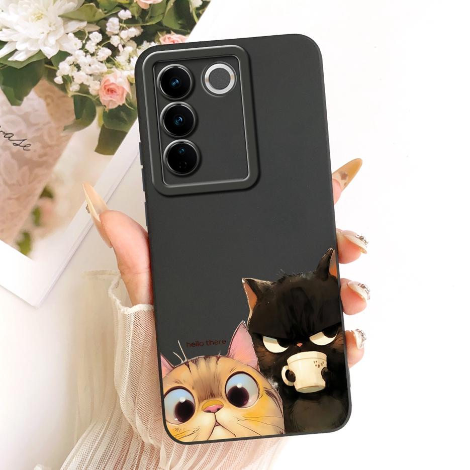 For Vivo V27 Pro Case V2230 Cool Owl Dragon Painted Cover Shockproof Soft TPU Phone Case For Vivo V27e V 27 e VivoV27 Pro Fundas